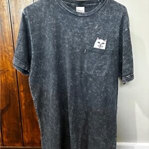 RIPNDIP Lord Nermal Acid Wash Black T-Shirt Size Medium Rare Limited Edition